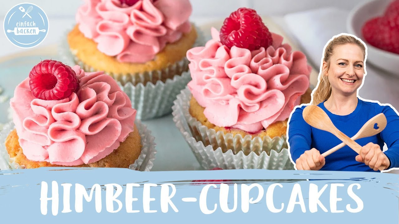 Himbeer-Cupcakes  🧁🍇😋| Himbeer-Vanille Cupcakes | Einfach Backen