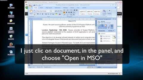 Nuxeo and Microsoft Office integration