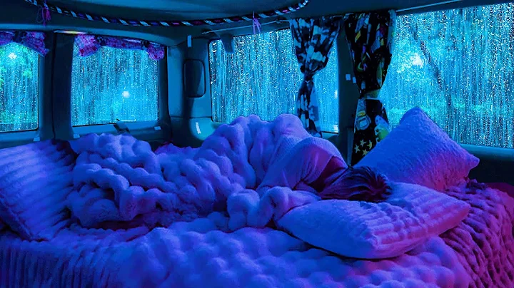 Deep Sleep Ambience: Heavy Rain and Thunder on Cozy Car for Deep Sleep, Relax, Melting Away Stress