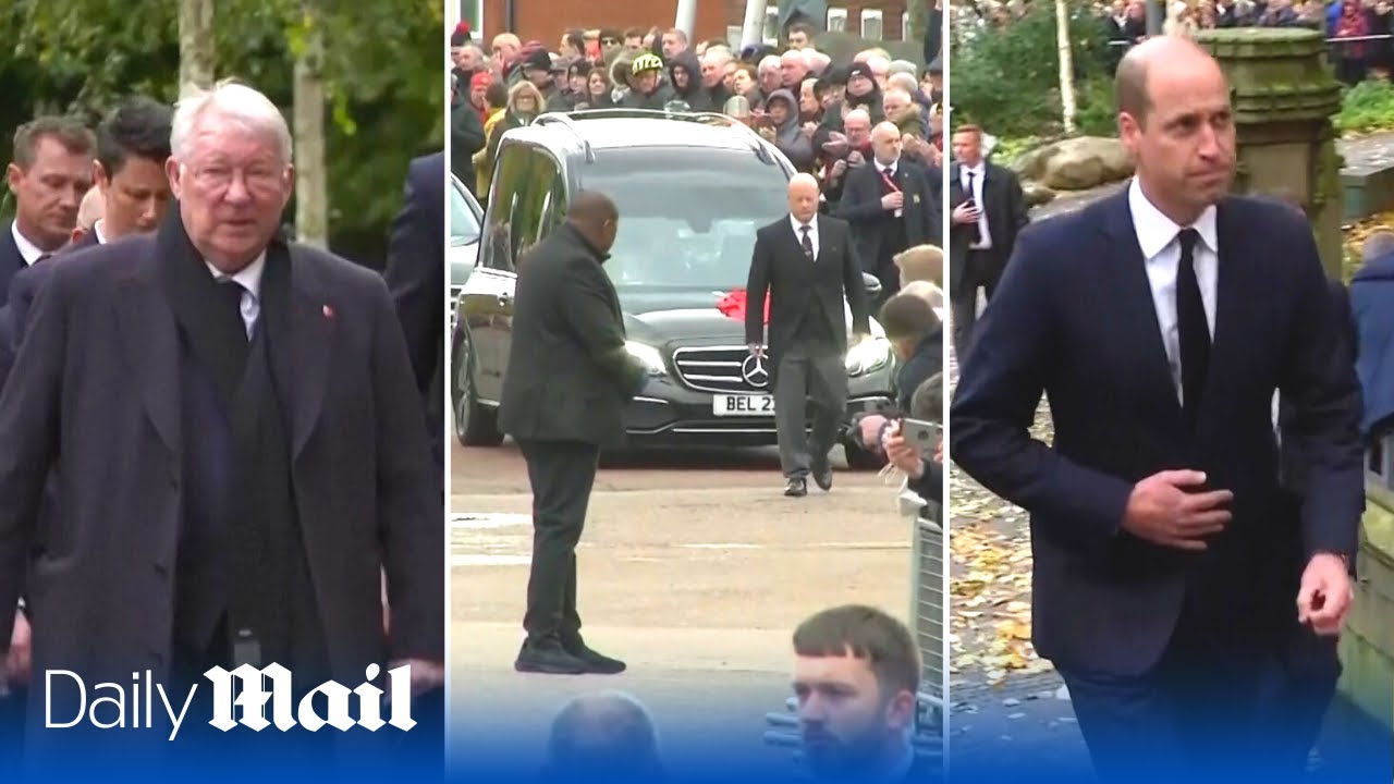 Sir Bobby Charlton funeral: Prince William and Sir Alex bid farewell to Manchester United legend