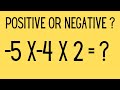 Multiplying and Dividing Negative Numbers
