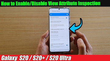 Galaxy S20/S20+: How to Enable/Disable View Attribute Inspection