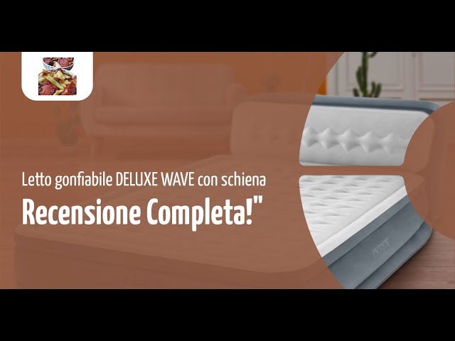 DELUXE WAVE - Letto Gonfiabile con schienale