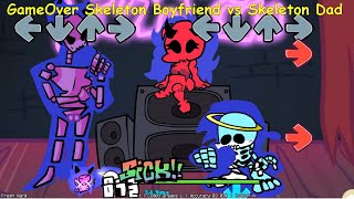 GameOver Skeleton Boyfriend vs Skeleton Dad - Friday Night Funkin