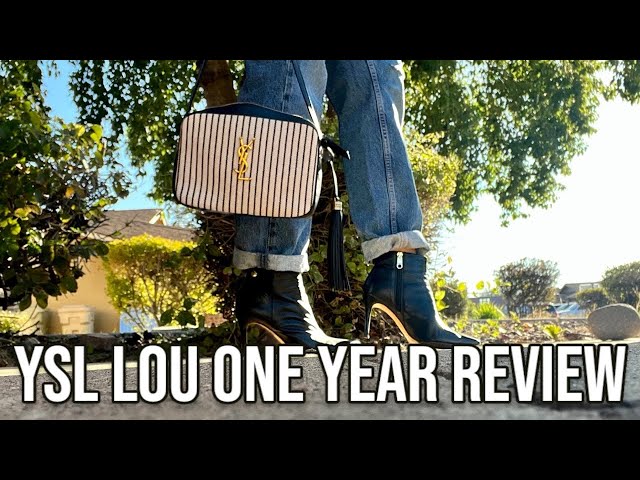 YSL LOU CAMERA BAG ONE YEAR REVIEW, PROS & CONS, OUTFIT INSPO