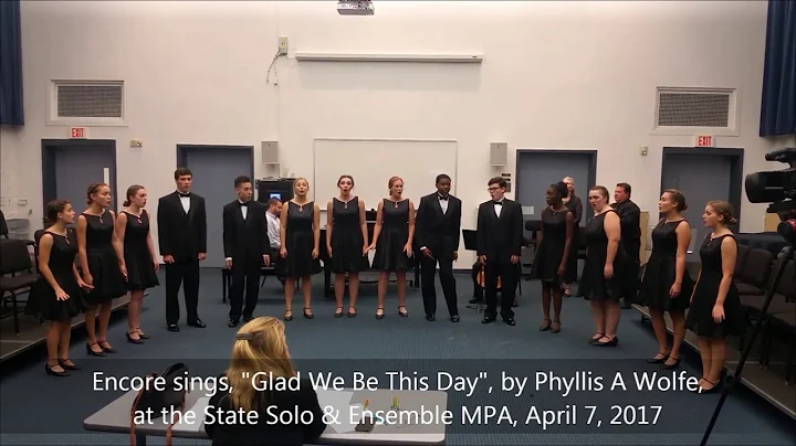 Encore sings, "Glad We Be This Day", by Phyllis A ...