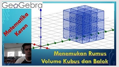 Menemukan Rumus Volume Kubus dan Balok dengan Geogebra