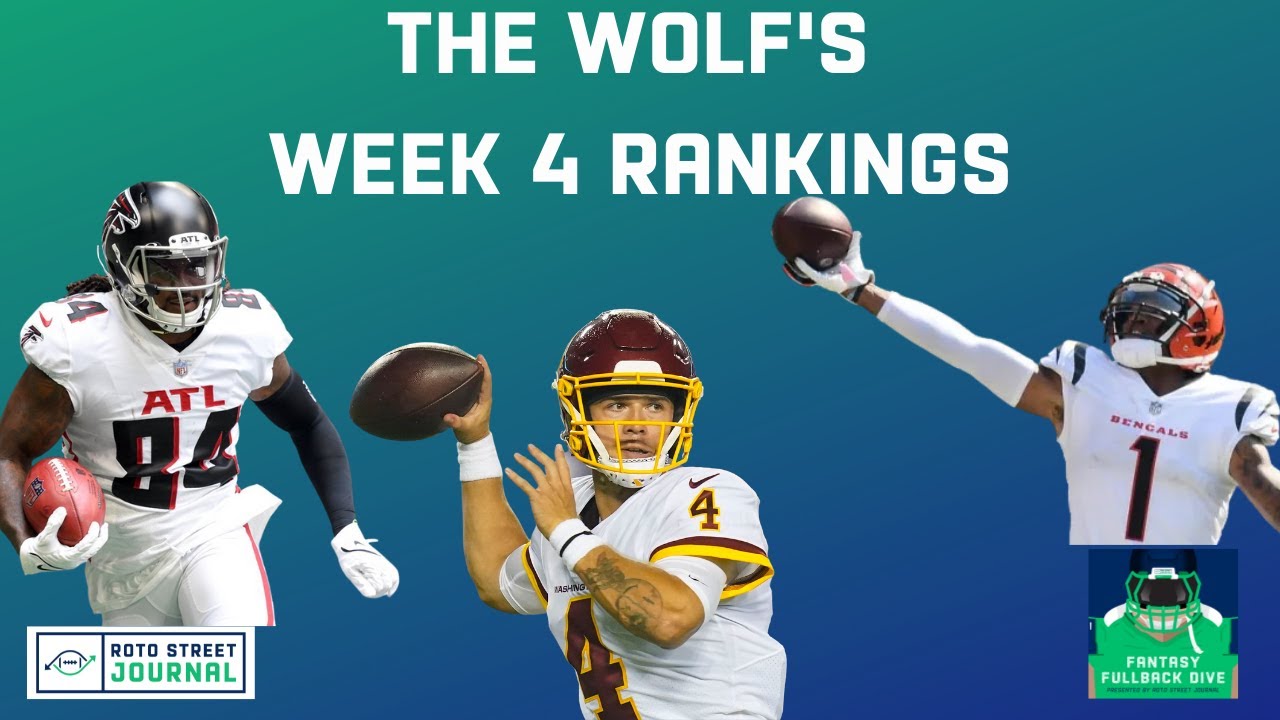 NFL Week 4 Fantasy Football Rankings Rundown (2021)