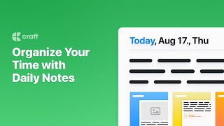 Organize your time with Daily Notes | Craft Quick Tips screenshot 4