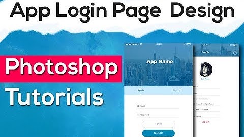 App Login Page UI Design Tutorial in photoshop  Step By Step Online Course 4U