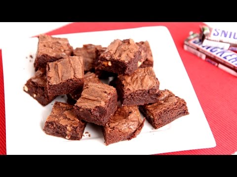 Snickers Brownies Recipe Laura Vitale Laura In The Kitchen Episode-11-08-2015