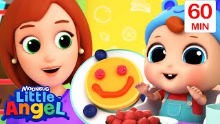 Yummy Breakfast  | Little Angel | Kids Cartoons & Nursery Rhymes | Moonbug Kids