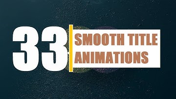 Intro template - 33 elegant smooth titles animation After Effects templates 2020