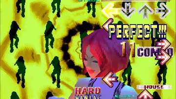 DDR 1stMIX:  Default characters gameplay