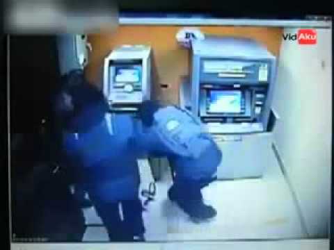 COUGHT ON CAMERA - ATM MACHINE ROBBERY - YouTube