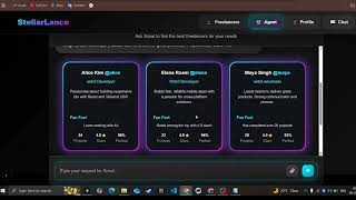 Stellarlance - Fully Autonomous Decentralized Freelancer Hiring Platform