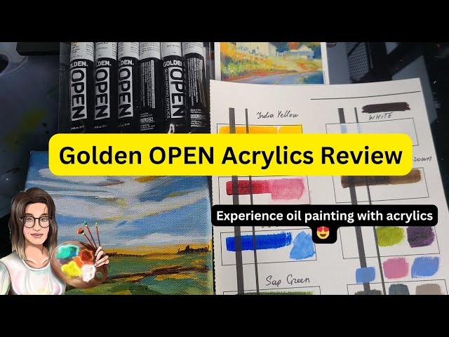 🎨✨A DEEP DIVE into Golden Open Acrylics✨What is this magic!? 