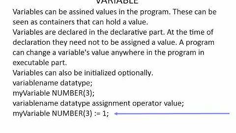 PL/SQL Variables, Constants, Bind Variables