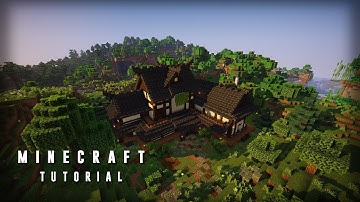 Big Japanese House building tutorial - Minecraft RedCelf
