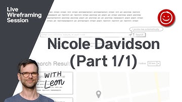 Nicole Davidson - Live Wireframing with Balsamiq
