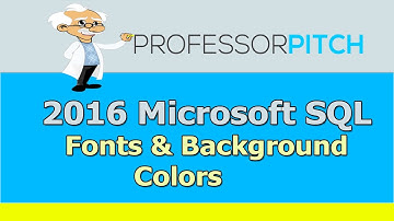 SQL Studio: Font & Background Colors