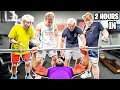 Empty Barbell Bench Press Workout Max Reps Challenge w/ 2Hype!