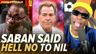 Shannon Sharpe & Chad Johnson react to Nick Saban bashing NIL after retiring from Alabama | Nightcap