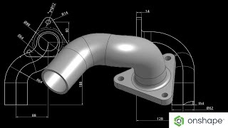 pipe with projected  curve in Onshape