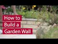 How to Build a Garden Wall | MarshallsTV How to Build a Garden Wall | MarshallsTV