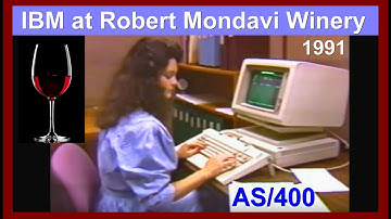 Mini Computer:  IBM AS/400 Computer System at Robert Mondavi Winery 1991 (System/36, OS/400)