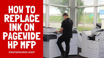 How To Change The Ink Cartridges on a HP A3 Pagewide MFP?