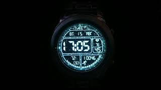 Digital Animated Cyan Watchface INC-LU163DE for Gear s3 Gear s2 screenshot 4
