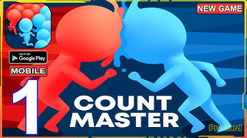 Count Masters: Stickman Games - Gameplay Part 1 - Stickman Join & Clash - Levels 1-15 (iOS,Android)