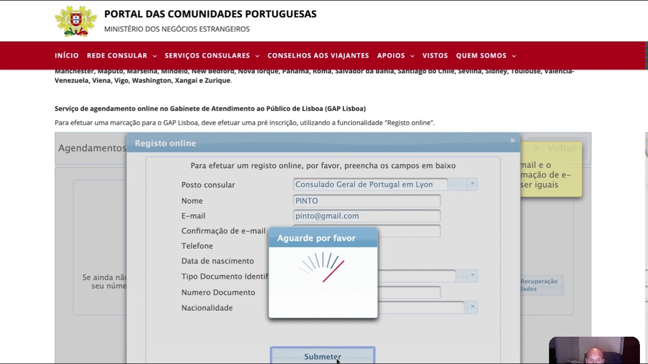 Agendamento Consulado Portugal Lyon YouTube