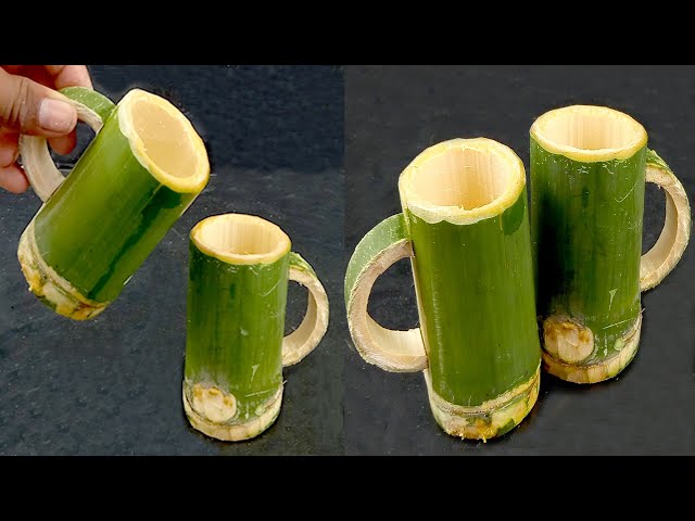 Make Bamboo Cups beautiful environmentally friendly - Bamboo craft 