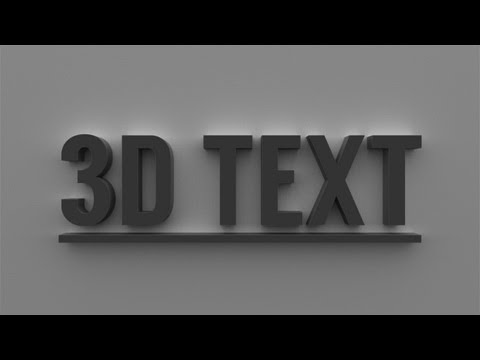 D Text in Photoshop CS And CC Tutorial D Text in Photoshop CS And CC Tutorial