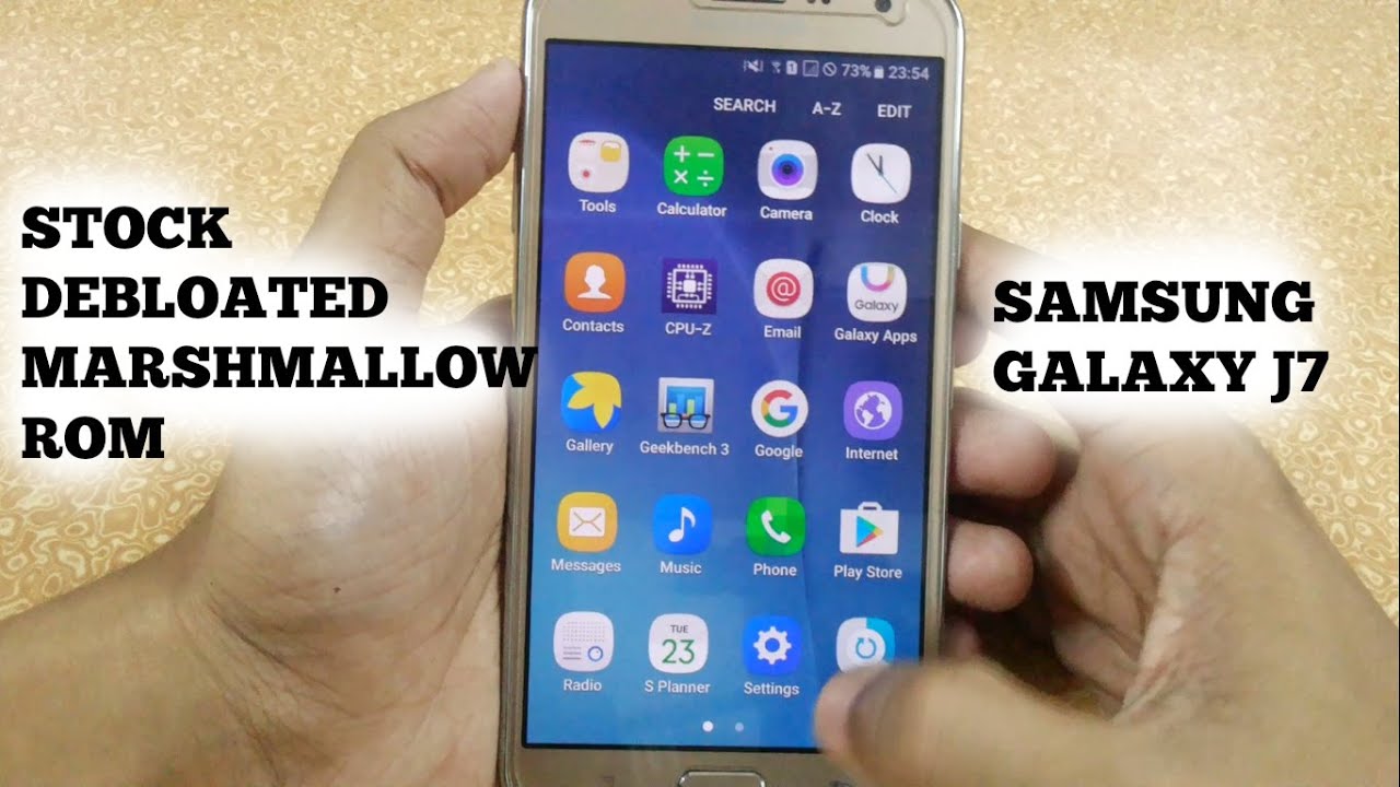 Stock Debloated Marshmallow Rom Samsung Galaxy J7 Review