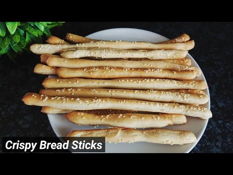 Easy and crispy bread sticks recipe! Homemade breadsticks!