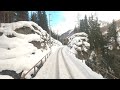 ★ 4K 🇨🇭Cab ride Pontresina - Sagliains - Pontresina, Switzerland [02.2020]