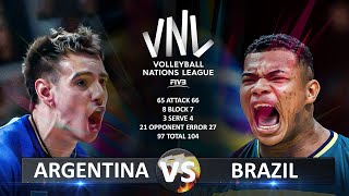 Argentina vs Brazil | Men's VNL 2024