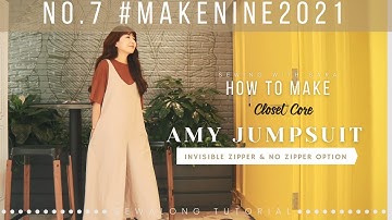 Amy Jumpsuit from Closet Core Patterns | Sew Along Tutorial from Sewing Therapy
