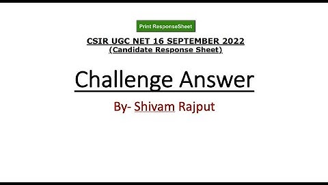 Challenge CSIR 2022 Question Earth Science