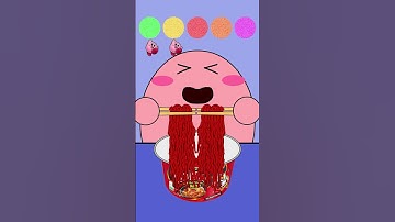 Kirby Animation - Try Every Samyang Ramen Flavor!? 🥵