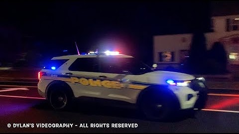 Plainville Police Dept. 2020 FPIU + AMR 323 Responding Code 3!