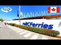 Nanaimo BC Canada Departure Bay Ferry Terminal Quay Market Walk in 360°