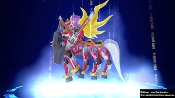 DIGIMON STORY CYBER SLEUTH DoruGreymon Mega Digivolve to Kentaurosmon