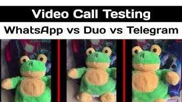 Telegram Beta vs Duo vs WhatsApp | Telegram Video Call Testing