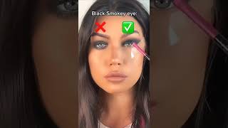 سموكي اسود للعين // black smokey eye #eye_makeup