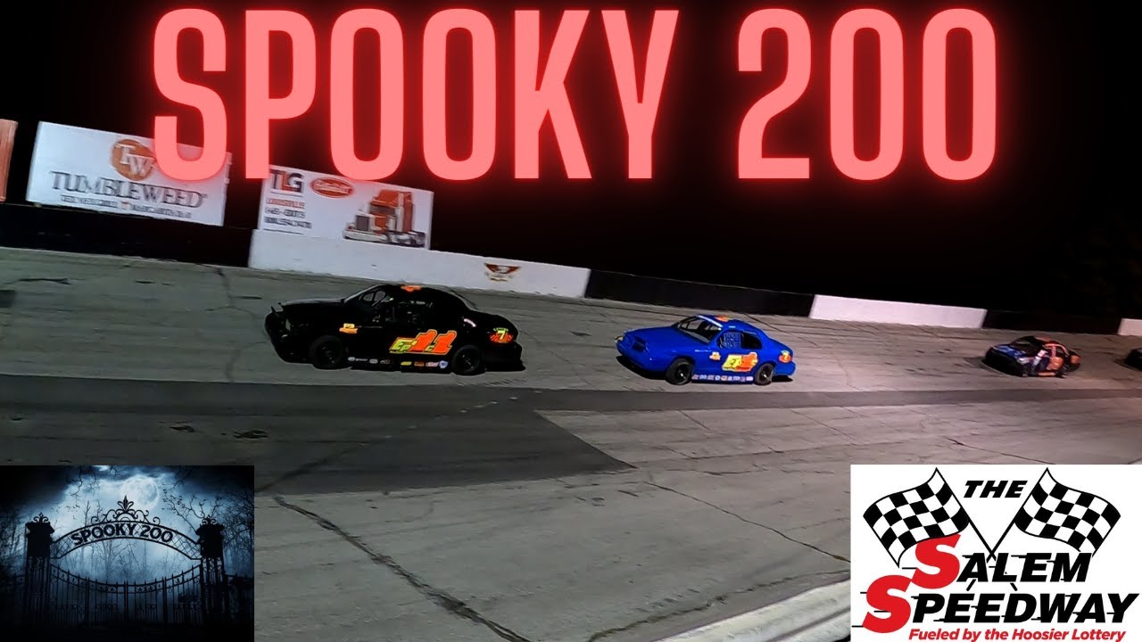 Salem Speedway Spooky 200 Crown Vic's - YouTube