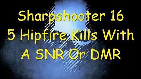 Ghost Recon Breakpoint : Sharpshooter Rank 16 : 5 Hipfire Kills With A SNR Or DMR